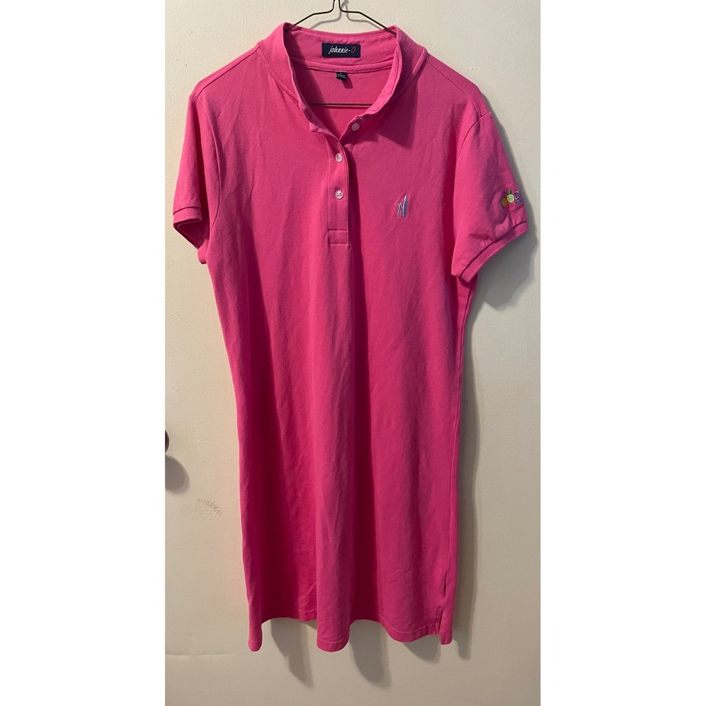 Johnnie-O polo dress Size L company logo embroidered